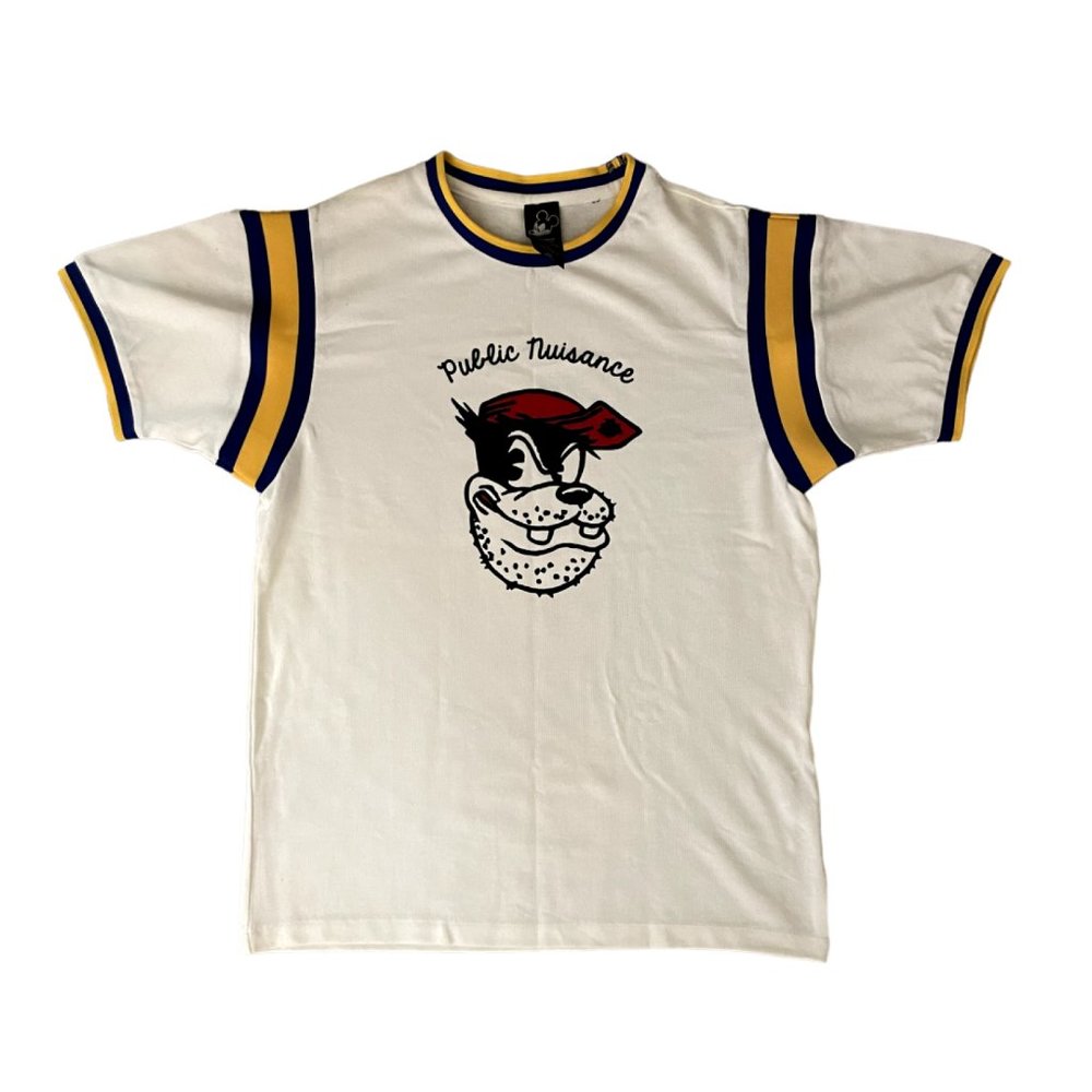 Disney x Forever 21 Public Nuisance White Knit Short Sleeve T-Shirt Men’s